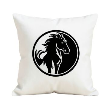 Taurus Zodiac Sign Illustration Pillow Cover