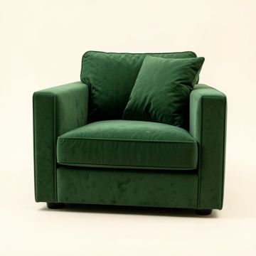 Harbor Crest Upholstered Armchair - Green (synthetic illustration; no displayed measurements)