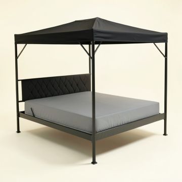 Marion Canopy Bed (synthetic illustration; no displayed measurements)