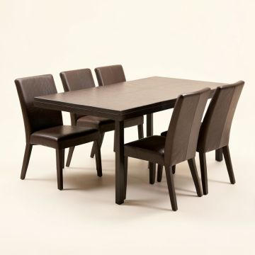 Langara 5 Piece Extendable Dining Set (synthetic illustration; no displayed measurements)