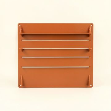 Briar Dell Empty Wall-Mounted Tool Organizer Panel - Terracotta (synthetic illustration; no displayed measurements)