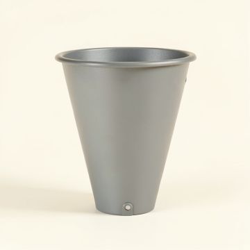 Vale Brook Empty Railing Planter With Integral Brackets - Gray (synthetic illustration; no displayed measurements)