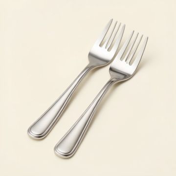 Apollo 18/0 Sterling Silver Appitizer/Cake Fork ( Set Of 12 ) (synthetic illustration; no displayed measurements)