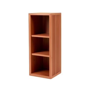 Alder Crest Narrow Cubby Tower - Terracotta (synthetic illustration; no displayed measurements)