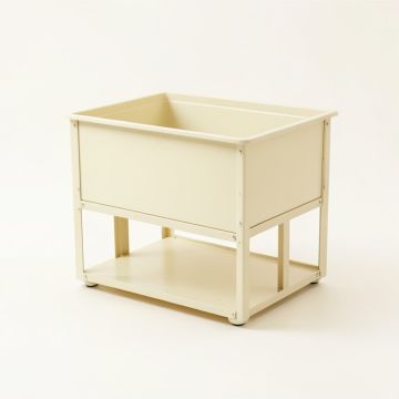 Brook Crest Empty Raised Planter - Cream (synthetic illustration; no displayed measurements)