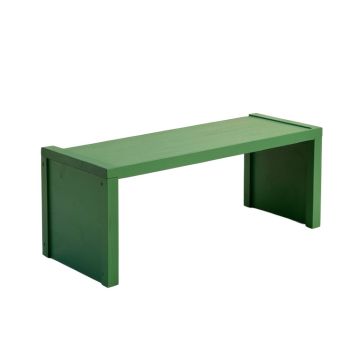 Wren Branch Narrow Outdoor Storage Bench - Green