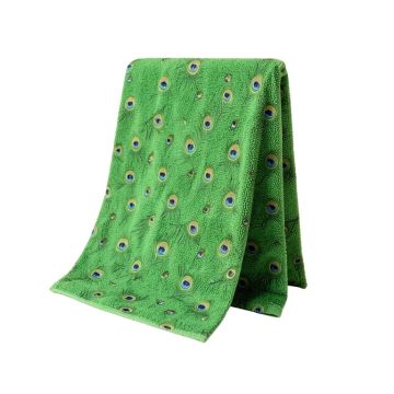 Iverson Image Of Pattern Of Tiny Peacock Feathers Tea Towel