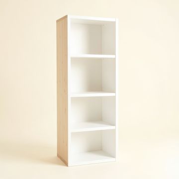Linden Arc Narrow Cubby Tower (synthetic illustration; no displayed measurements)
