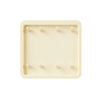 Cliff Dell Empty Wall-Mounted Tool Organizer Panel - Ivory (synthetic illustration; no displayed measurements)