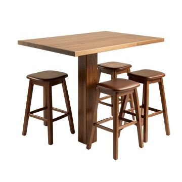 Espresso Topmax 5-Piece Bar Table Set