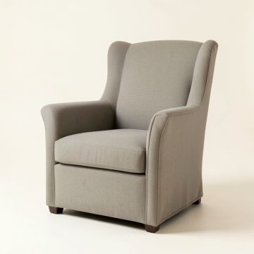 31.5 '' Wide Slipcovered Wingback Chair (synthetic illustration; no displayed measurements)