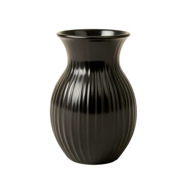 Sage Branch Empty Decorative Vase - Black