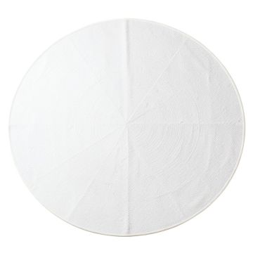 Heath Bluff Round Area Rug - White