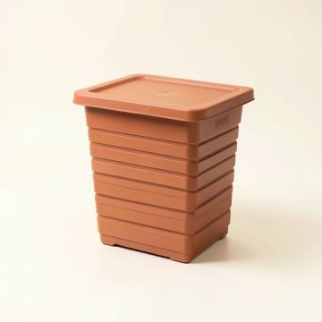 Ridge Brook Closed Garden Compost Bin - Terracotta (synthetic illustration; no displayed measurements)