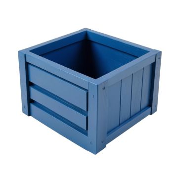 Reed Crest Empty Furniture-Style Litter Enclosure - Blue
