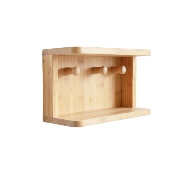 River Edge Wall-Mounted Entryway Organizer Shelf - Beige