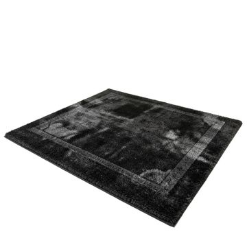 Shag Black/Gray Rug