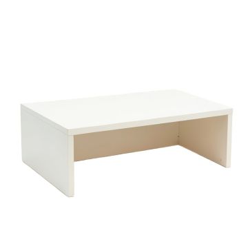Slate Bend Desktop Monitor Riser - White