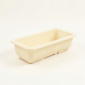 Vale Canyon Empty Railing Planter With Integral Brackets - Ivory (synthetic illustration; no displayed measurements)