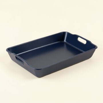Elm Bend Serving Tray - Navy (synthetic illustration; no displayed measurements)