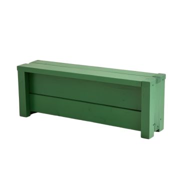 Dawn Bridge Narrow Outdoor Storage Bench - Green