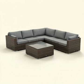7 Piece Outdoor Patio Furniture Set (synthetic illustration; no displayed measurements)