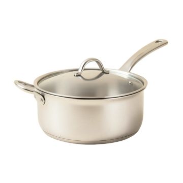 Berghoff International Manhattan Covered 3.2 Qt . Stainless Steel Sauce Pan With Lid