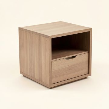 End Table With Storage (synthetic illustration; no displayed measurements)