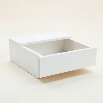 Maple Crest Under-Desk Drawer Unit - White (synthetic illustration; no displayed measurements)