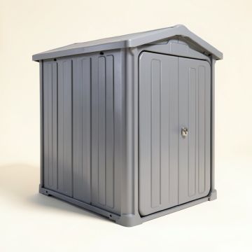 Oakland 11 Ft. W X 7.5 Ft. D Plastic Storage Shed (synthetic illustration; no displayed measurements)