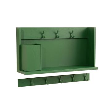 Hill Canyon Wall-Mounted Entryway Organizer Shelf - Green