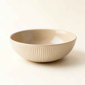 Holly Arc Dining Bowl - Beige (synthetic illustration; no displayed measurements)