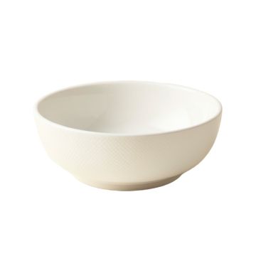 Slate Bend Dining Bowl - White