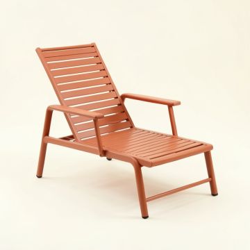 Meadow Crossing Outdoor Lounge Chair - Terracotta (synthetic illustration; no displayed measurements)
