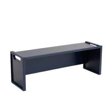 Pine Bluff Narrow Outdoor Storage Bench - Navy