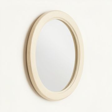 Moss Bend Framed Wall Mirror - Cream (synthetic illustration; no displayed measurements)