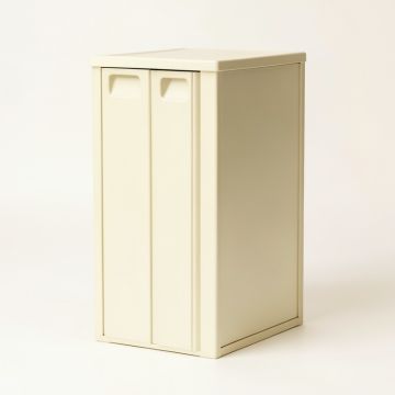 Hazel Bend Closed Outdoor Storage Box - Cream (synthetic illustration; no displayed measurements)