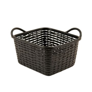 Reed Bluff Empty Storage Basket - Black