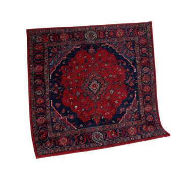 Slaboden Power Loom Navy/Red Rug
