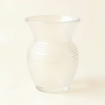 Stone Brook Empty Decorative Vase - White (synthetic illustration; no displayed measurements)