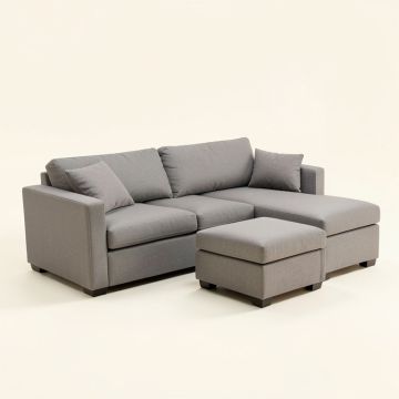 Sunnydale 105 '' Wide Reversible Sofa & Chaise With Ottoman (synthetic illustration; no displayed measurements)