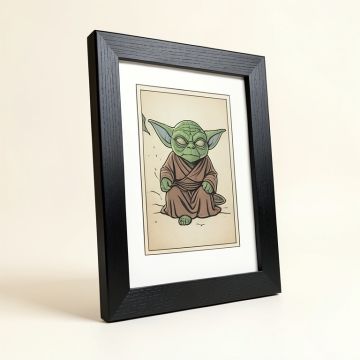 Wilkes Star Wars Yoda U.S. Stamp Sheet Wood Picture Frame (synthetic illustration; no displayed measurements)