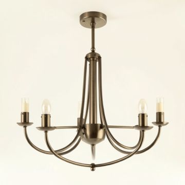 Babson 8 - Light Candle Style Wagon Wheel Chandelier (synthetic illustration; no displayed measurements)