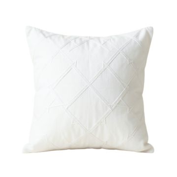 Glen Bend Filled Accent Pillow - White