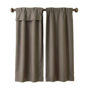 Nature Geometric Room Darkening Rod Pocket Curtain Panels