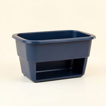Bay Brook Empty Raised Planter - Navy (synthetic illustration; no displayed measurements)
