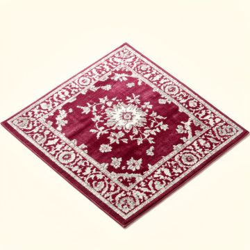 Fleisher Border Hand-Tufted Wool Magenta/White Area Rug (synthetic illustration; no displayed measurements)