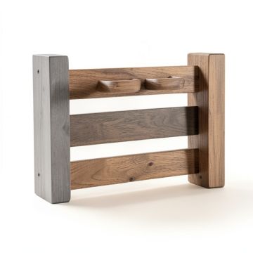 Bernon Solid Wood Wall Mounted Wine Glass Rack (synthetic illustration; no displayed measurements)