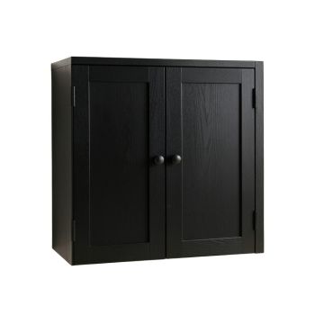 Flint Bend Wall-Mounted Laundry Cabinet - Black