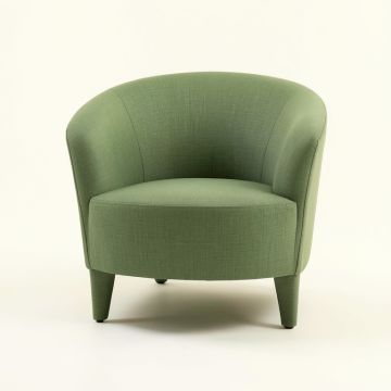 Willow Dell Upholstered Armchair - Green (synthetic illustration; no displayed measurements)